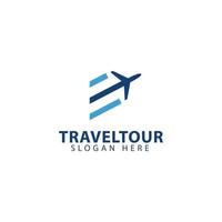 modelo de logotipo de turismo de viagens, ilustração vetorial de design. vetor