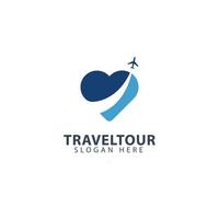 modelo de logotipo de turismo de viagens, ilustração vetorial de design. vetor