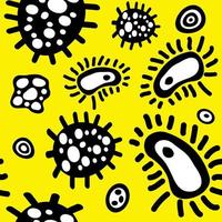 ilustração de molécula de epidemia de vírus para criativos vetor