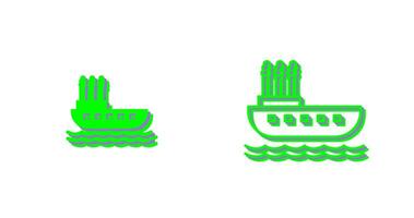 ícone de vetor de barco a vapor