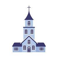 religião isolada design de vetor de igreja