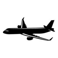 avião silhueta vetor clipart