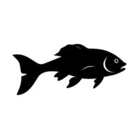 vários peixe vetor silhueta, Preto silhueta do peixe clipart