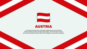 Áustria bandeira abstrato fundo Projeto modelo. Áustria independência dia bandeira desenho animado vetor ilustração. Áustria modelo