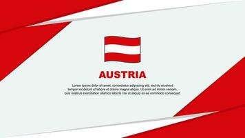 Áustria bandeira abstrato fundo Projeto modelo. Áustria independência dia bandeira desenho animado vetor ilustração. Áustria