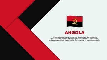 Angola bandeira abstrato fundo Projeto modelo. Angola independência dia bandeira desenho animado vetor ilustração. Angola ilustração
