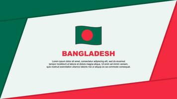 Bangladesh bandeira abstrato fundo Projeto modelo. Bangladesh independência dia bandeira desenho animado vetor ilustração. Bangladesh bandeira