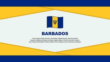 barbados bandeira abstrato fundo Projeto modelo. barbados independência dia bandeira desenho animado vetor ilustração. barbados vetor