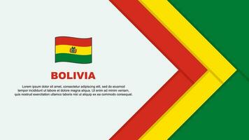 Bolívia bandeira abstrato fundo Projeto modelo. Bolívia independência dia bandeira desenho animado vetor ilustração. Bolívia desenho animado