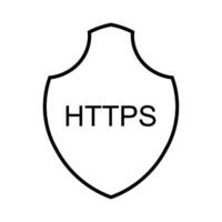 https protocolo - navegando tendências e conexão segurança vetor