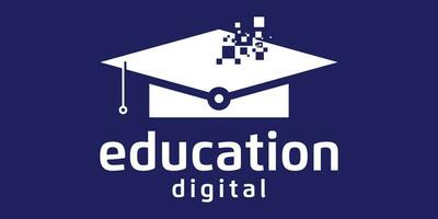 moderno digital Educação logotipo ícone vetor ilustração