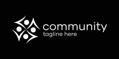 comunidade logotipo Projeto ícone vetor ilustração 4