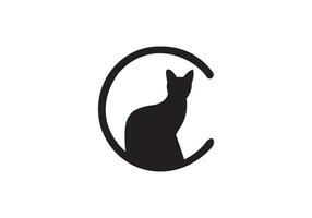 isto é uma gato logotipo Projeto para seu o negócio vetor