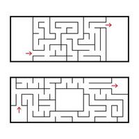 labirinto abstrato. jogo para crianças e adultos. ilustração vetorial vetor