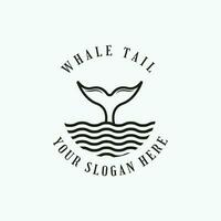 baleia rabo logotipo Projeto Ideias vetor
