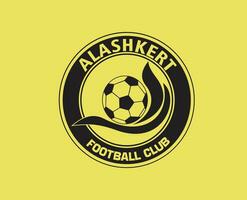 fc alashkert clube logotipo símbolo Armênia liga futebol abstrato Projeto vetor ilustração com amarelo fundo