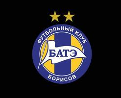 fk bater borisov clube símbolo logotipo bielorrússia liga futebol abstrato Projeto vetor ilustração com Preto fundo