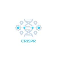 crispr, ícone de edição de genoma, vetor