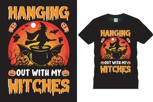 vetor de camiseta de halloween