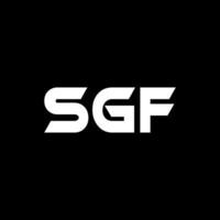 sgf carta logotipo projeto, inspiração para uma único identidade. moderno elegância e criativo Projeto. marca d'água seu sucesso com a impressionante isto logotipo. vetor