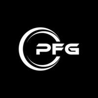 pfg carta logotipo projeto, inspiração para uma único identidade. moderno elegância e criativo Projeto. marca d'água seu sucesso com a impressionante isto logotipo. vetor