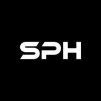 sph carta logotipo projeto, inspiração para uma único identidade. moderno elegância e criativo Projeto. marca d'água seu sucesso com a impressionante isto logotipo. vetor
