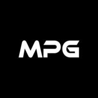 mpg carta logotipo projeto, inspiração para uma único identidade. moderno elegância e criativo Projeto. marca d'água seu sucesso com a impressionante isto logotipo. vetor
