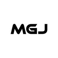mgj carta logotipo projeto, inspiração para uma único identidade. moderno elegância e criativo Projeto. marca d'água seu sucesso com a impressionante isto logotipo. vetor