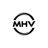 mhv carta logotipo projeto, inspiração para uma único identidade. moderno elegância e criativo Projeto. marca d'água seu sucesso com a impressionante isto logotipo. vetor