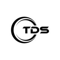 tds carta logotipo projeto, inspiração para uma único identidade. moderno elegância e criativo Projeto. marca d'água seu sucesso com a impressionante isto logotipo. vetor