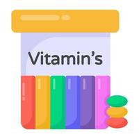 vitaminas e suplementos vetor