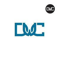 carta dwc monograma logotipo Projeto vetor