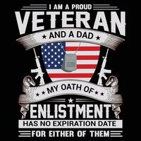 veteranos dia camiseta Projeto vetor