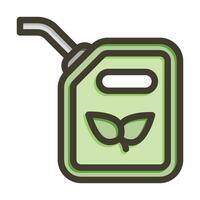biocombustível vetor Grosso linha preenchidas cores ícone para pessoal e comercial usar.