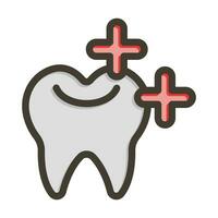 dente branqueamento vetor Grosso linha preenchidas cores ícone para pessoal e comercial usar.