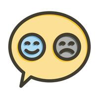 emojis vetor Grosso linha preenchidas cores ícone para pessoal e comercial usar.