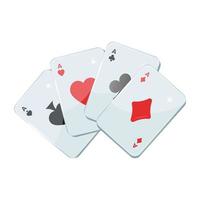 jogo de cartas de pôquer vetor