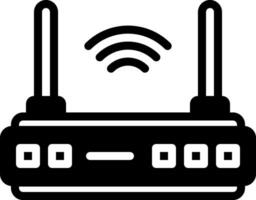 sólido ícone para adsl vetor