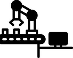 sólido ícone para computado vetor