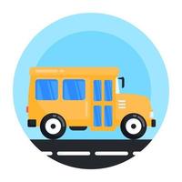 ônibus escolar e veículo vetor