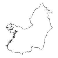 valle del cauca departamento mapa, administrativo divisão do Colômbia. vetor