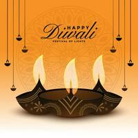 feliz diwali ilustração fundo Projeto. vetor