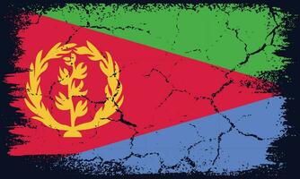 livre vetor plano Projeto grunge eritreia bandeira fundo