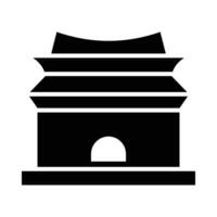 ming dinastia túmulos vetor glifo ícone para pessoal e comercial usar.