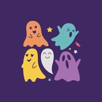 objeto de vetor fantasma de halloween