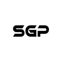 sgp carta logotipo projeto, inspiração para uma único identidade. moderno elegância e criativo Projeto. marca d'água seu sucesso com a impressionante isto logotipo. vetor