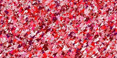 pano de fundo rosa claro, vermelho vector com linhas, triângulos.