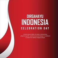 17 de agosto. Indonésia feliz dia da independência, espírito de vetor de liberdade