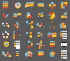 coleção de modelos de infográfico para negócios vetor illustra