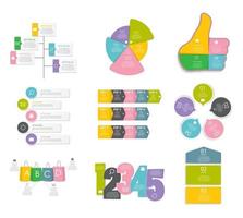 modelos de infográfico para ilustração vetorial de negócios. vetor